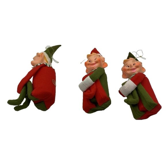 Vintage Brite Star Knee Hugger Elves Japan Lot 3 With Bells 1960s MCM Pixie Elf - Picture 3 of 13